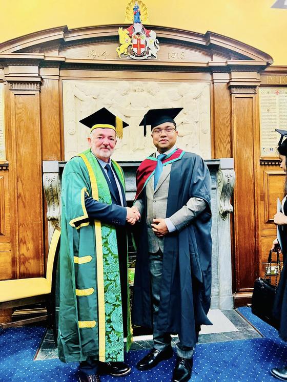 MSc graduation, Ulster University, London